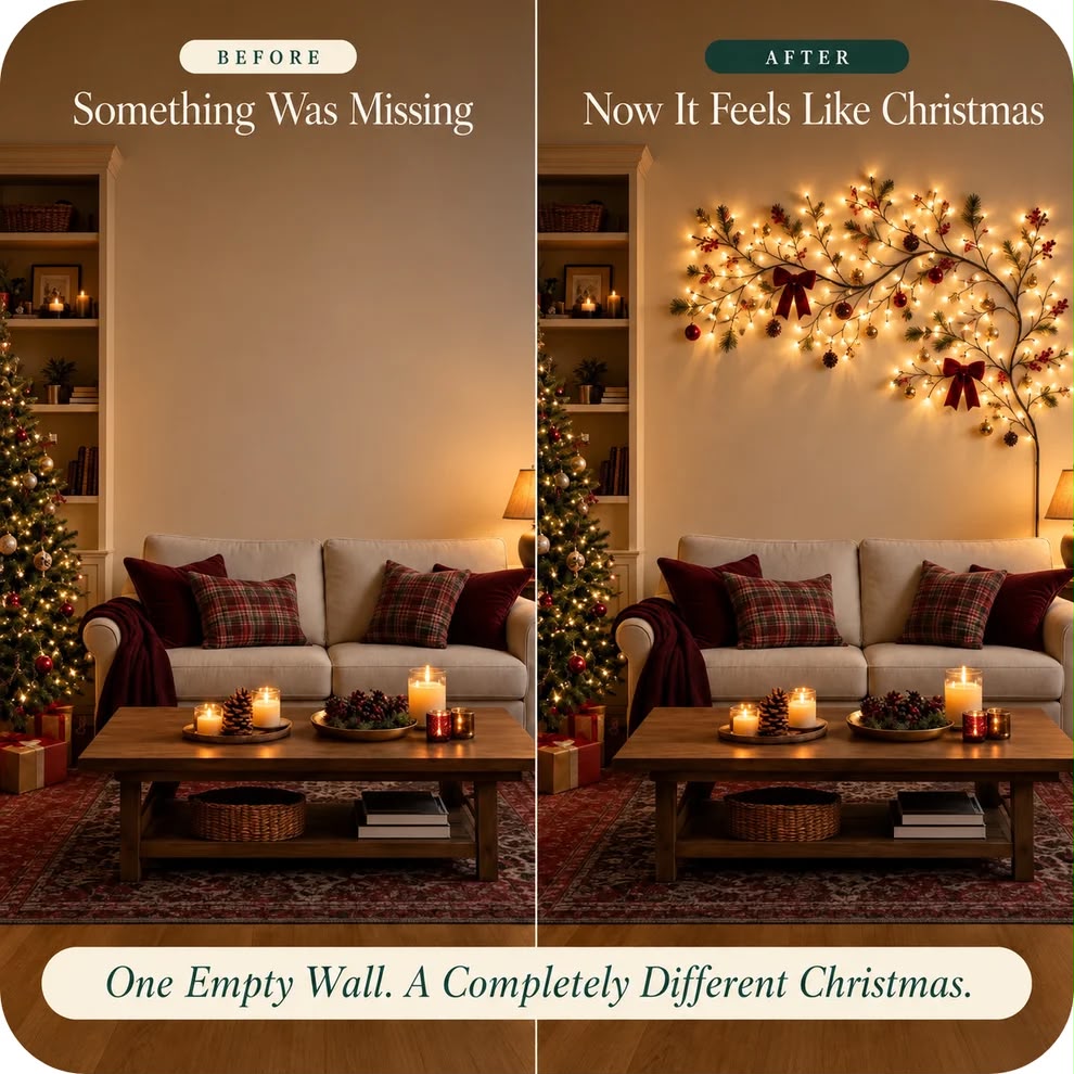 Willow branch LED lights warm white glow