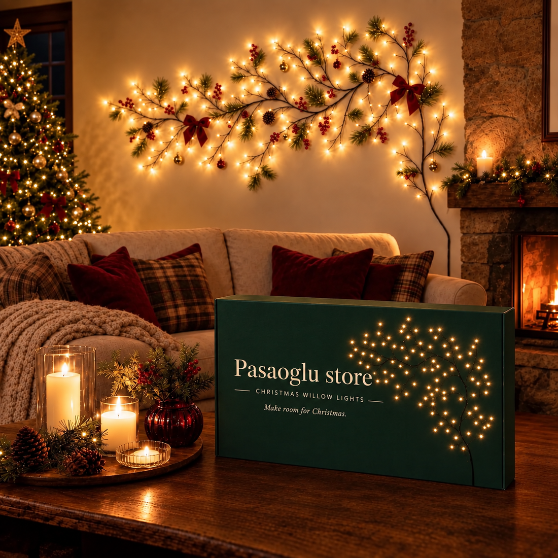 Willow Christmas lights with remote control