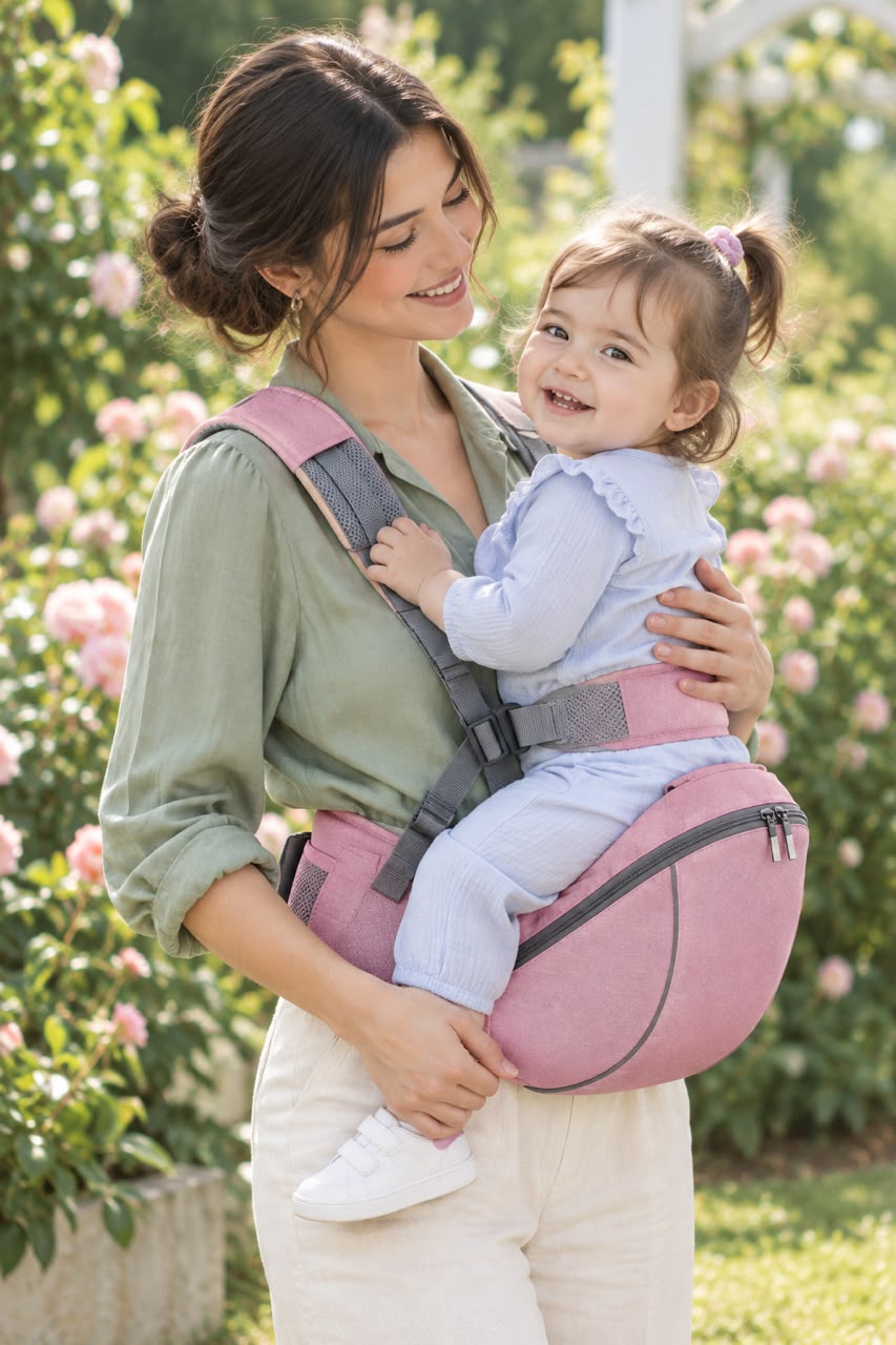 Baby hip seat carrier details