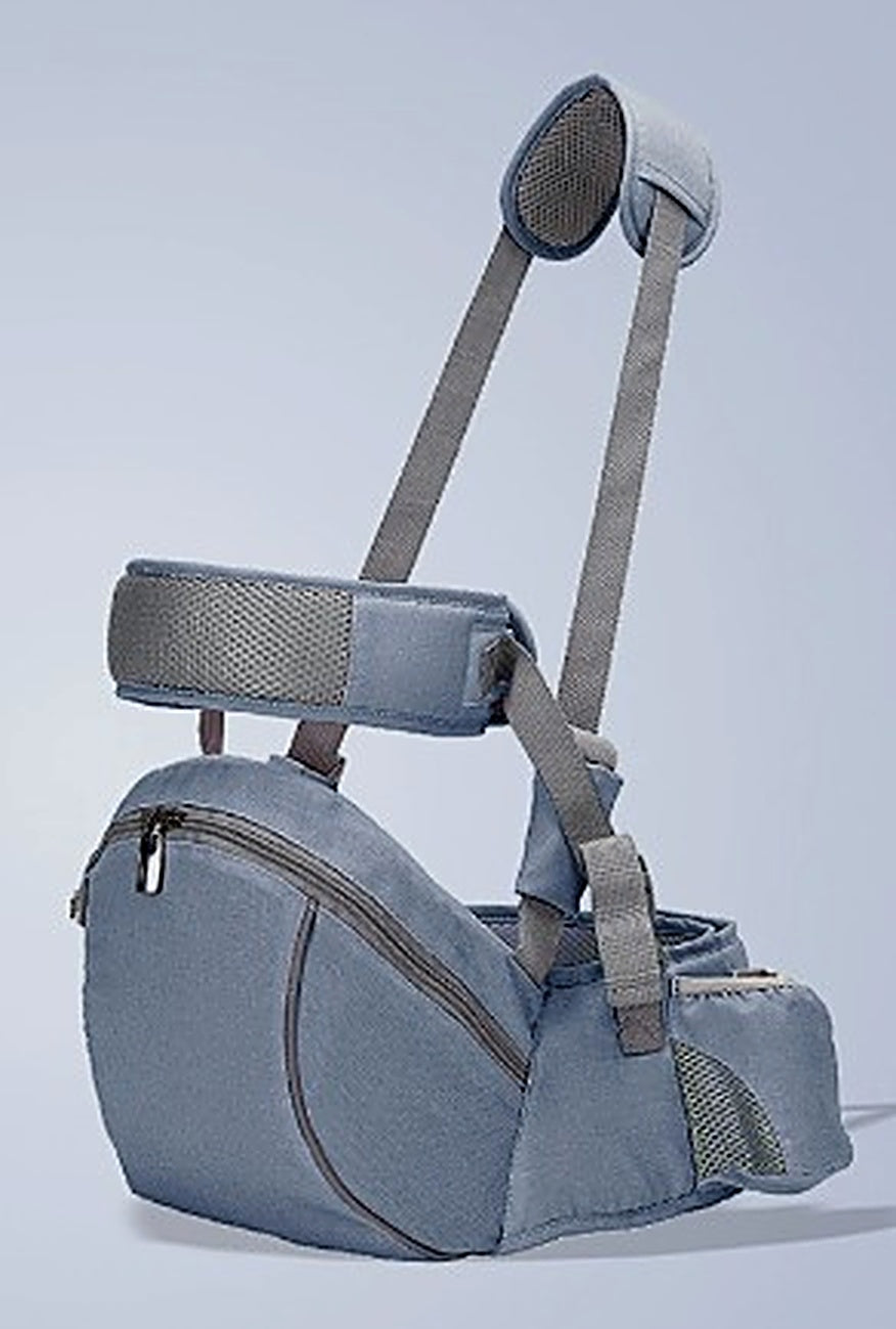 Baby hip seat carrier in Grey