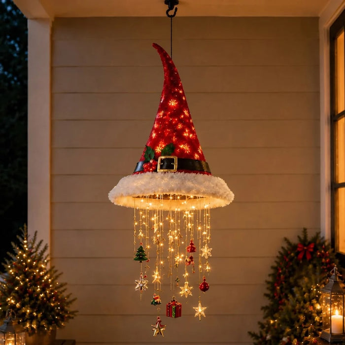 Glow Hat Lights Santa Belt style