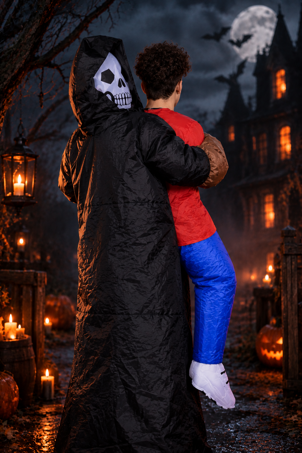 Grim Reaper carry-me costume – another angle